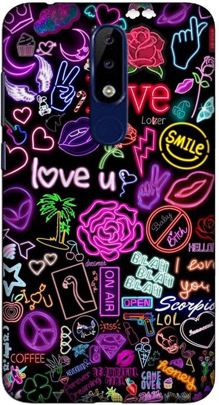 CROKIAN Back Cover for Nokia 6.1 Plus Love smile Back Cover  (Multicolor, Hard Case, Pack of: 1)