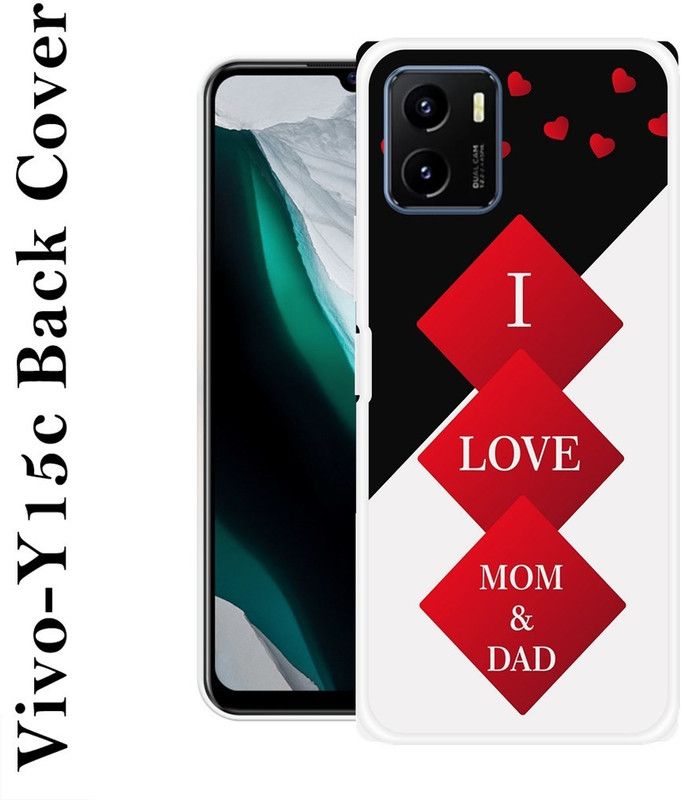 PINKLAND Back Cover for Vivo Y15c  (Multicolor, Grip Case, Silicon, Pack of: 1)