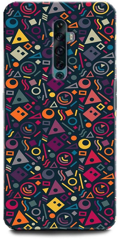 Afterglow Back Cover for OPPO Reno2 Z MANDALA, DESIGN, BLUE FLO  (Multicolor, Shock Proof, Pack of: 1)