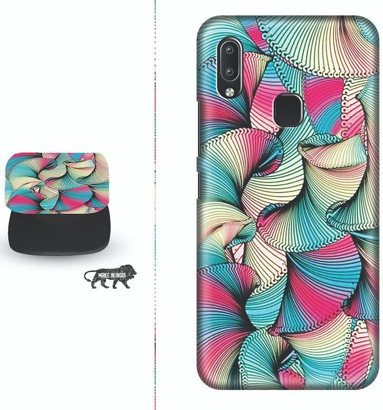 Zappy Back Cover for Vivo V9  (Multicolor, Cases with Holder, Pack of: 1)