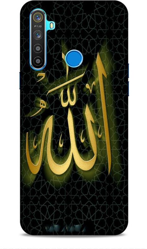 Keviv Back Cover for Realme 5  (Black, Gold, 3D Case, Pack of: 1)
