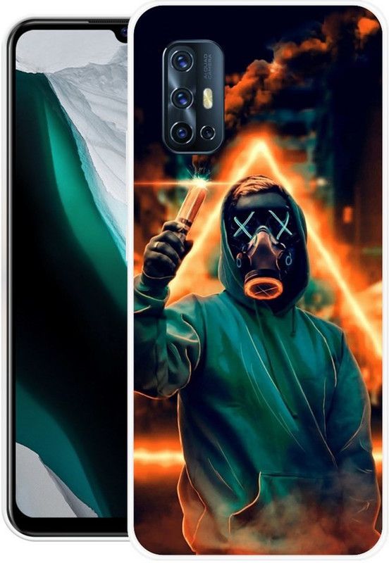 DESILOVE Back Cover for Vivo V17  (Multicolor, Grip Case, Silicon)
