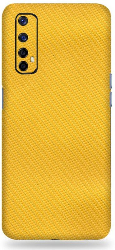 OggyBaba Realme Narzo 20 Pro, Realme Narzo 20pro Mobile Skin  (( Yellow Carbon Fibre Skin With Matte Finish ))