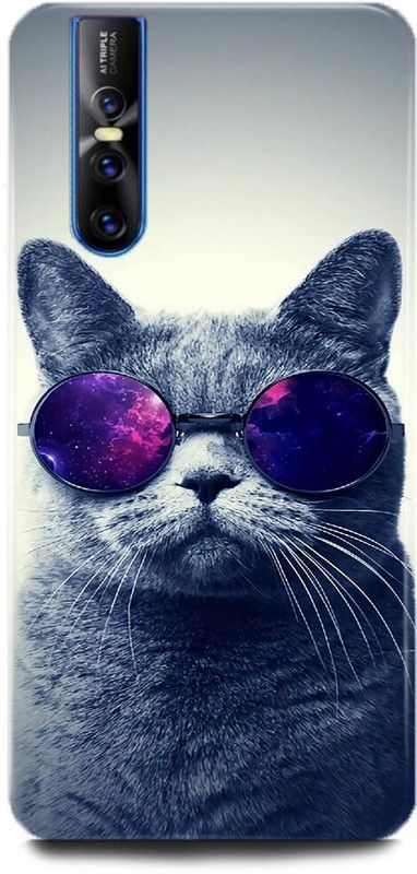 INDICRAFT Back Cover for Vivo V15 Pro, Vivo 1818, Cat, Printed  (Multicolor, Shock Proof, Pack of: 1)
