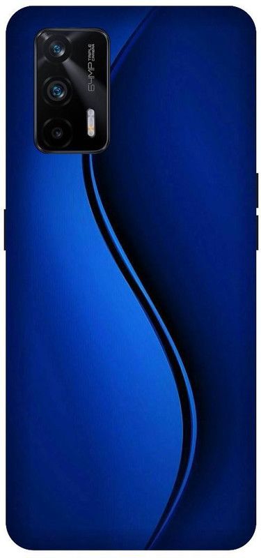 UMPRINT Back Cover for Realme X7 Max/RMX3031 Desing Art Abstract Blue Printed Back Cover  (Multicolor, Hard Case)