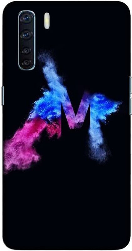 CROKIAN Back Cover for Oppo F15 M letter Back Cover  (Multicolor, Hard Case, Pack of: 1)