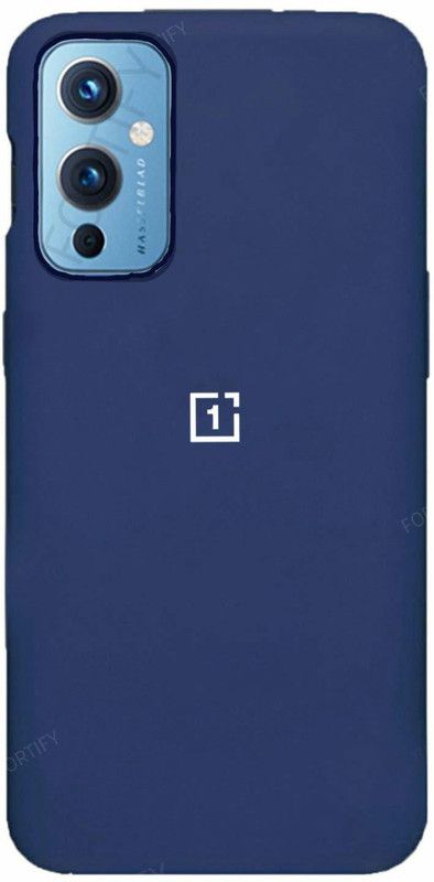 Dallao Back Cover for Oneplus 9 Soft Matte Liquid Silicone TPU Shockproof Protection Silicon Case  (Blue, Shock Proof, Silicon, Pack of: 1)