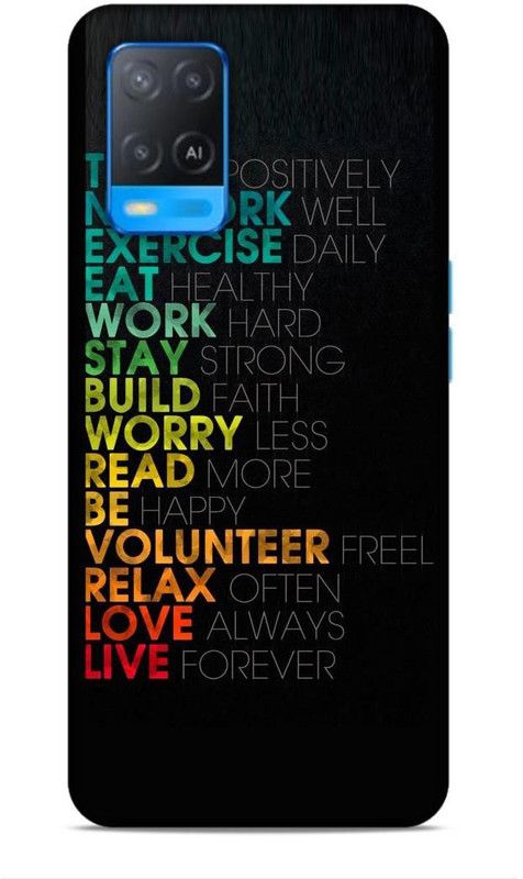 Covermania Back Cover for Oppo A54 4G  (Multicolor)
