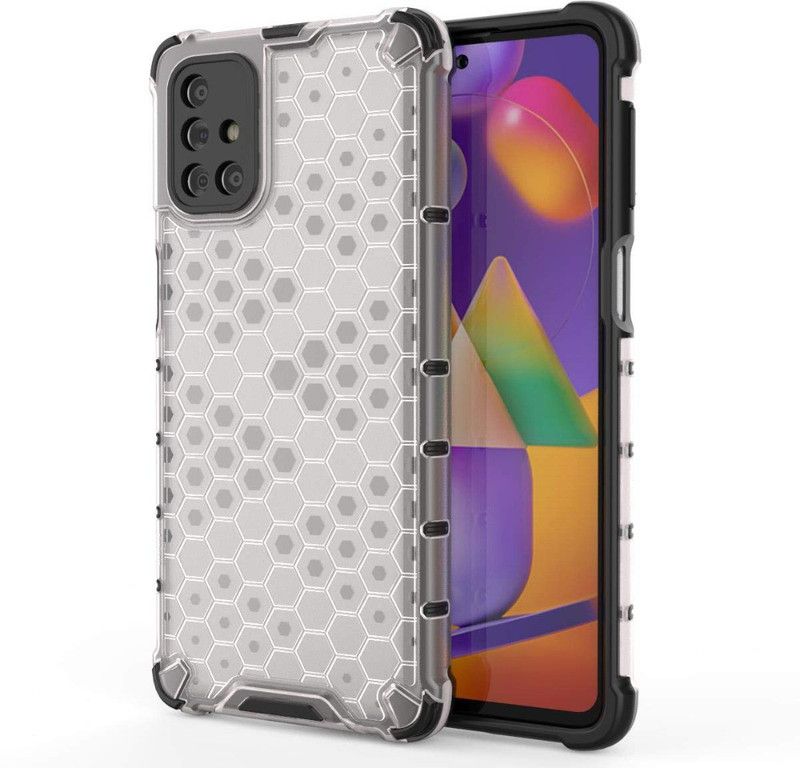 S-Softline Back Cover for Samsung Galaxy M31s, camera Protection from shocks and scratches.  (Transparent)