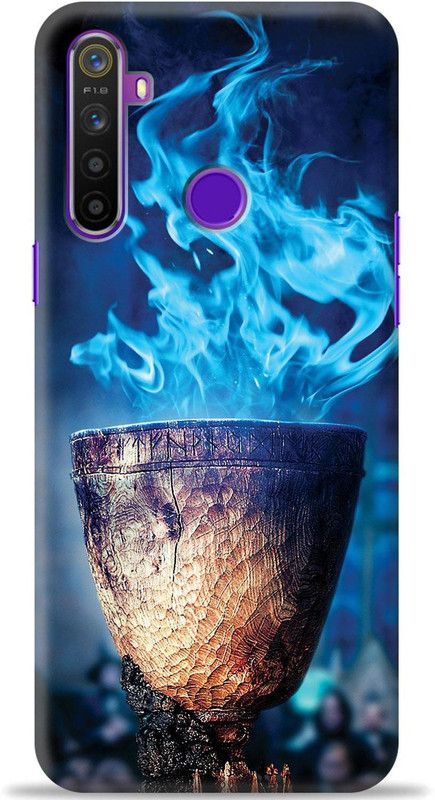 Loffar Back Cover for Realme 5, Realme 5s, Realme 5i  (Blue, Shock Proof)