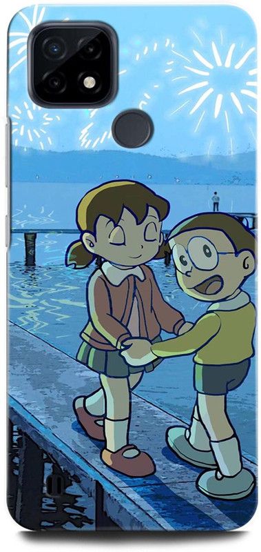 ORBIQE Back Cover for Realme C25Y RMX3265 DORAEMON, NOBITA, CARTOON, FUNNY, CUTE, DORAEMON  (Multicolor, Hard Case)