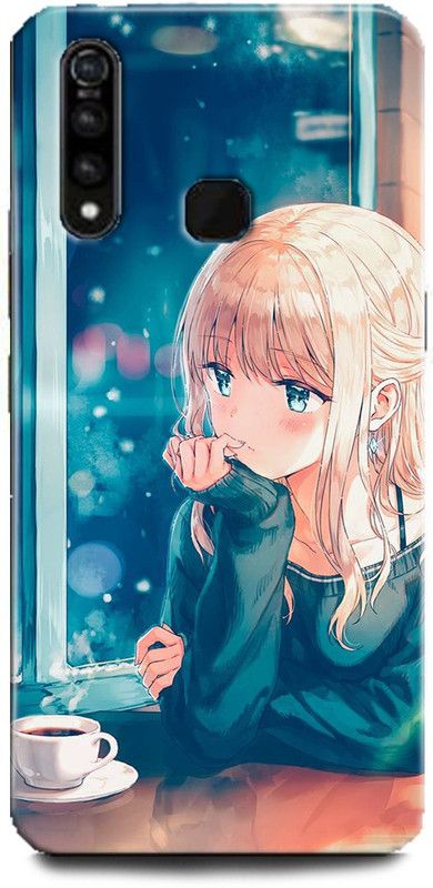 Afterglow Back Cover for Vivo Z1Pro ANIME, CARTOON, ANIME GIRL, SAD, LOVE, ALONE  (Multicolor, Shock Proof, Pack of: 1)