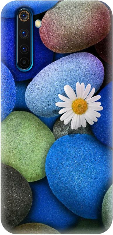 #Uncultured Back Cover for Realme 6, Realme 6i - Blue Stone Print  (Multicolor, Hard Case, Pack of: 1)