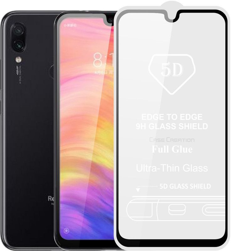 CASE CREATION Edge To Edge Tempered Glass for Redmi Note 7  (Pack of 1)