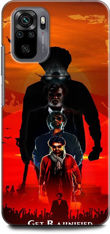 INDICRAFT Back Cover for REDMI Note 10 RAJINIKANTH, TAMIL ACTOR, STYLISH STAR, SOUTH STAR, SUPER STAR  (Multicolor, Dual Protection)