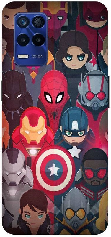Bluvver Back Cover for Realme 8s 5G , RMX3381, Printed Avenger Back Cover  (Multicolor, Hard Case, Pack of: 1)