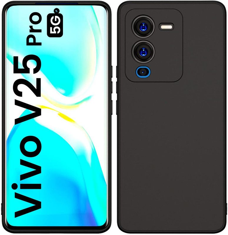 Stunny Back Cover for VIVO V25PRO, VIVO V 25 PRO [5G]  (Black, Shock Proof, Pack of: 1)