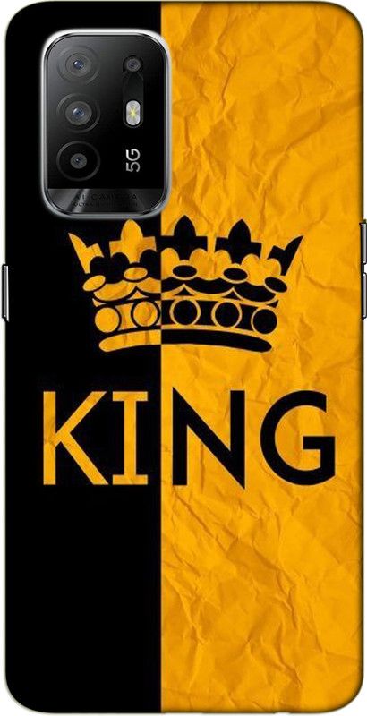 iprinto Back Cover for OPPO F19 Pro Plus 5G,CPH2213 King Back Cover  (Yellow, Hard Case)