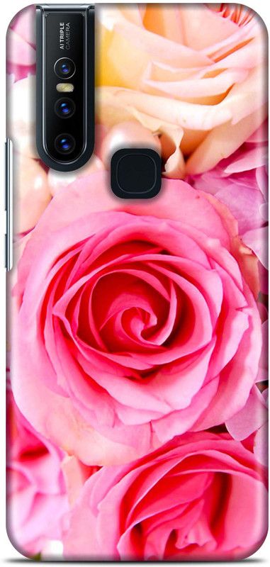 Sankee Back Cover for VIVO V15  (Pink, Hard Case)