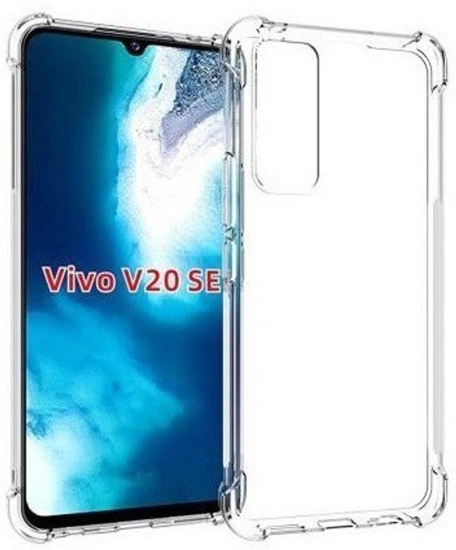 VDAT Back Cover for Vivo V20 SE  (Transparent, Shock Proof, Silicon, Pack of: 1)