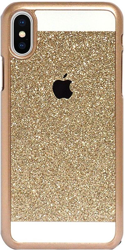 Coverage Back Cover for APPLE iPhone 10  (Gold, Hard Case, Pack of: 1)