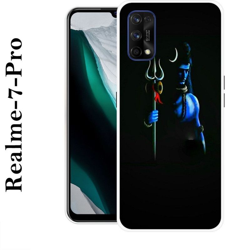 PALWALE BALAJI Back Cover for Realme 7 Pro  (Black, Blue, Silicon)