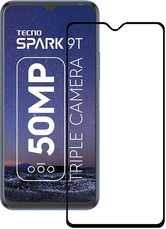 NSTAR Edge To Edge Tempered Glass for Tecno Spark 9T  (Pack of 1)