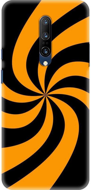 Probeard Back Cover for OnePlus 7 Pro  (Black, Yellow, Hard Case, Pack of: 1)