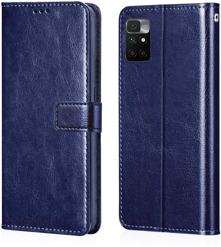 Rehmat Flip Cover for REALME C21Y  (Blue, Pack of: 1)