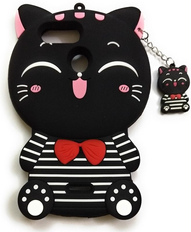 Shining Stars Back Cover for Mi Redmi 6  (Red, Pink, Black, 3D Case, Silicon, Pack of: 1)
