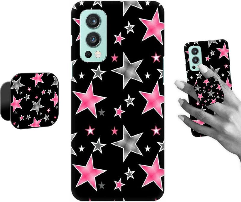COBIERTAS Back Cover for Oneplus Nord 2 5G  (Multicolor, Cases with Holder, Pack of: 2)