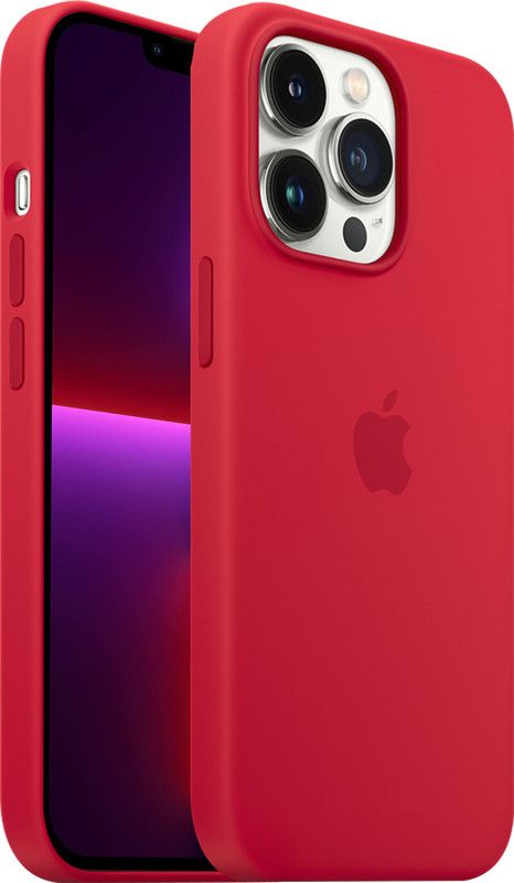 KARWAN Back Cover for APPLE iPhone 13 Pro  (Red, Shock Proof, Silicon, Pack of: 1)