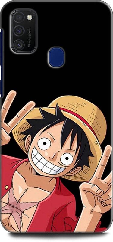 Afterglow Back Cover for SAMSUNG Galaxy M21 LUFFY, MONKEY D LUFFY, ANIME, ANIMATION, YELLOW, FUNNY, CARTOON  (Multicolor, Shock Proof, Pack of: 1)