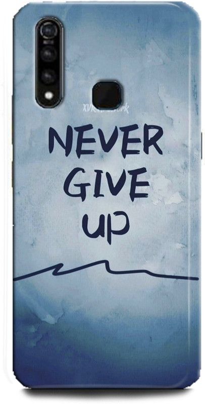 INDICRAFT Back Cover for Vivo Z1Pro, Vivo 1951, Never give up, Printed  (Multicolor, Shock Proof, Pack of: 1)