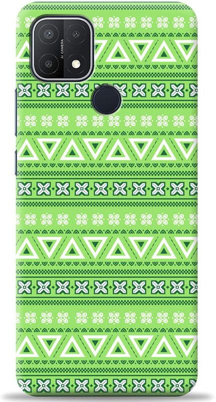 Crafter Back Cover for Oppo A15s  (Green, Shock Proof, Pack of: 1)