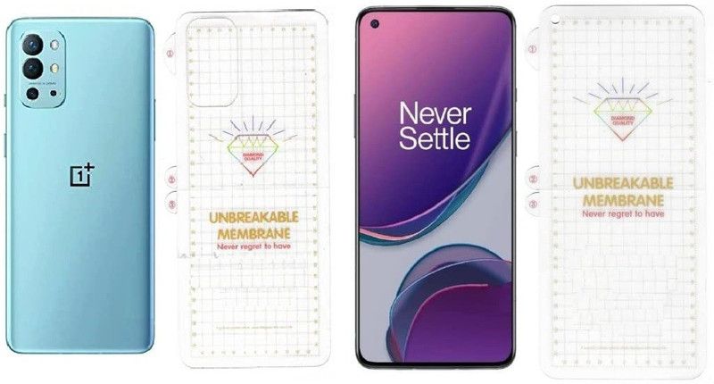 ELEF Edge To Edge Screen Guard for OnePlus 9 RT Ultra Smooth Touch Unbreakable Membrane Screen Protector  (Pack of 1)