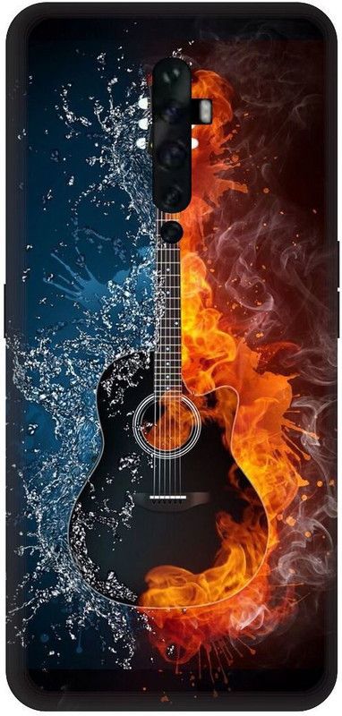 SSMORYA Back Cover for OPPO Reno 2z (Guitar) Printed Back Cover  (Multicolor, Hard Case, Pack of: 1)
