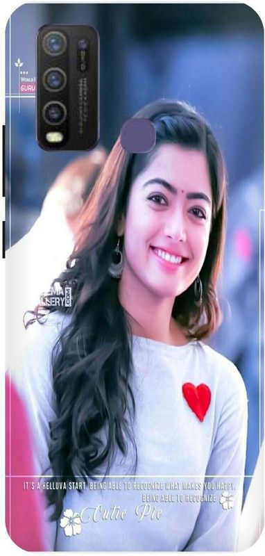 Bluvver Back Cover for Vivo Y50,Vivo1935, Printed Rashmika, south Indian, Beautiful Actress, Back Cover  (Multicolor, Hard Case, Pack of: 1)