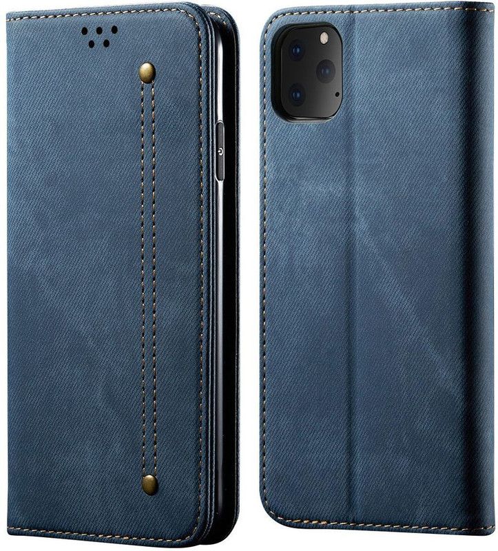 Cubix Wallet Case Cover for Apple iPhone 11 PRO (5.8)  (Blue, Magnetic Case, Pack of: 1)