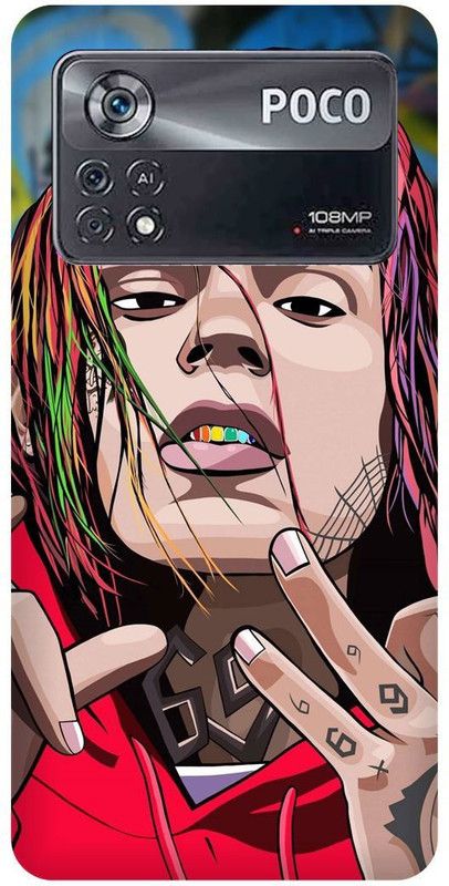 play fast Back Cover for POCO X4 Pro 5G, TEKASHI, GOOBA, CUTE, GIRL  (Red, Hard Case, Pack of: 1)