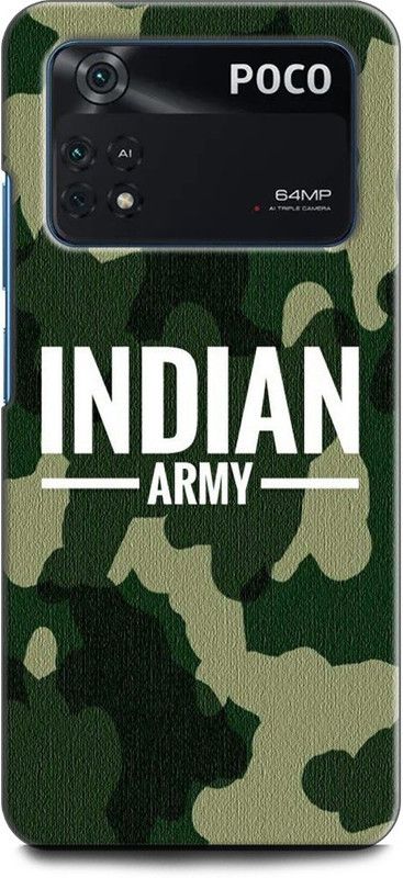 INDICRAFT Back Cover for POCO M4 Pro ARMY, TXTURE, UNIFORM, MILITARY, COMO, DRESS CODE  (Multicolor, Shock Proof, Pack of: 1)