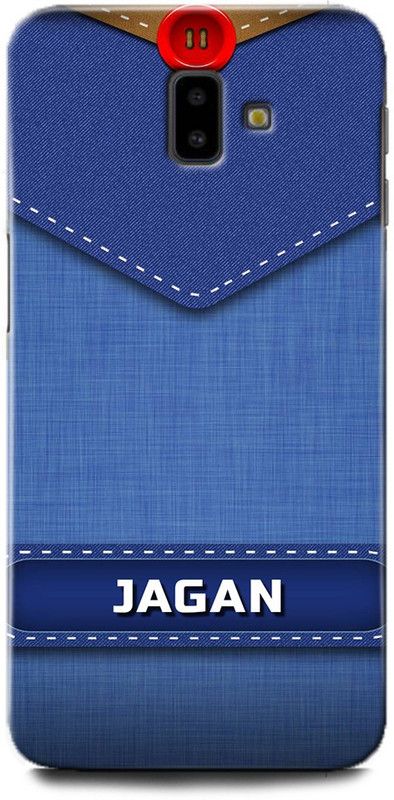 WallCraft Back Cover for SAMSUNG Galaxy J6 Plus JAGAN NAME, J LETTER, BLUE, JEANS, ALPHABET, DESIGN  (Multicolor, Dual Protection, Pack of: 1)
