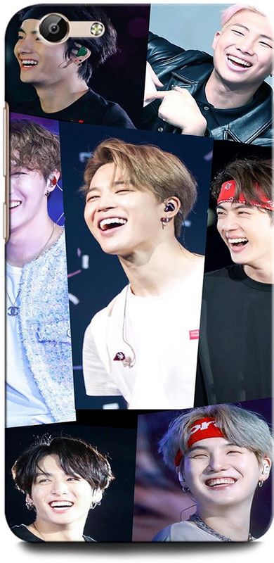 GRAFIQE Back Cover for Vivo V5/ Vivo V5s 1601/1713 BTS, V, JUNGBOOK, JIMIN, JIN, SUGA, RM, J-HOPE  (Multicolor, Shock Proof, Pack of: 1)