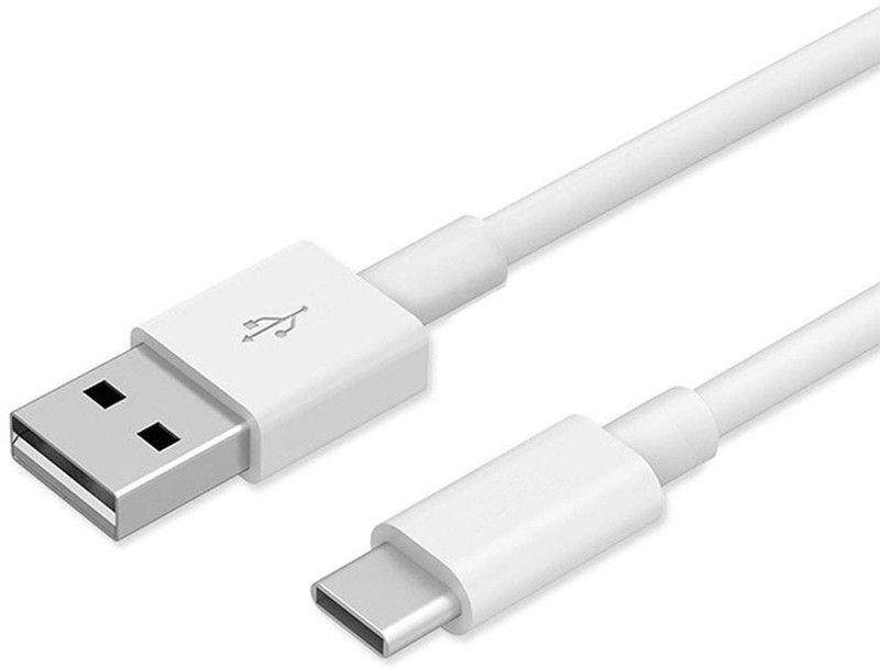 Apollo Plus USB Type C Cable 1 m 3.2 Fast Charging Cable 1 m USB Type C Cable  (Compatible with Xiaomi Note 7/7s 7Pro 8/8Pro Poco F1 Mi A1, White, One Cable)