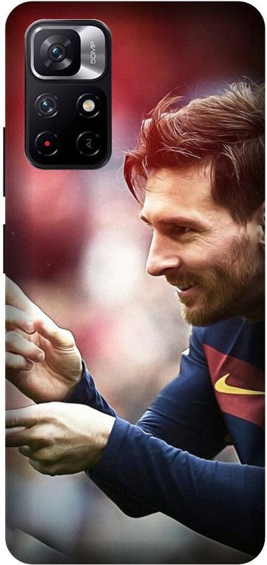 Yoprint Back Cover for Redmi Note 11t 5G Messi, best footballer Printed cover  (Multicolor, Hard Case, Pack of: 1)