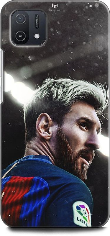 KEYCENT Back Cover for OPPO A16K, CPH2349 MESSI, LIONE MESSI, FOTBALL, MESSI 10, BARCELONA, SPORTS  (Multicolor, Shock Proof, Pack of: 1)