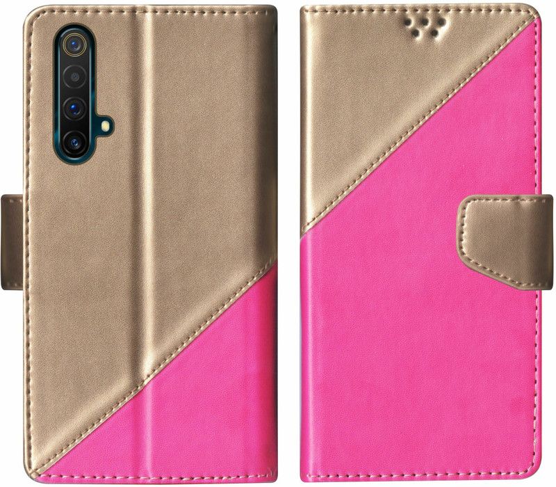 sales express Flip Cover for Realme X50 Multicolor  (Pink, Shock Proof, Pack of: 1)