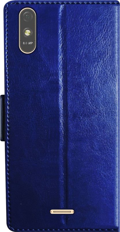 SBMS Flip Cover for Lava Z61 Pro  (Blue, Shock Proof, Pack of: 1)
