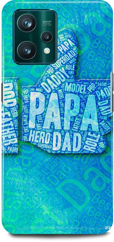 FIKORA Back Cover for Realme 9 Pro Plus 5G, MOM, DAD, MOTHER, FATHER, LOVE  (Blue, Hard Case, Pack of: 1)