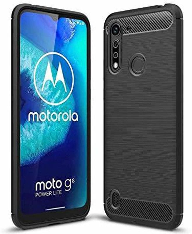 RF Mobiles Back Cover for Moto G8 Power Lite  (Black, Shock Proof, Pack of: 1)